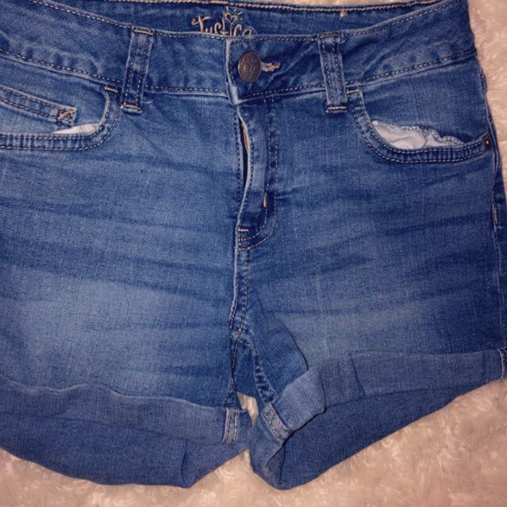 Blue shorts